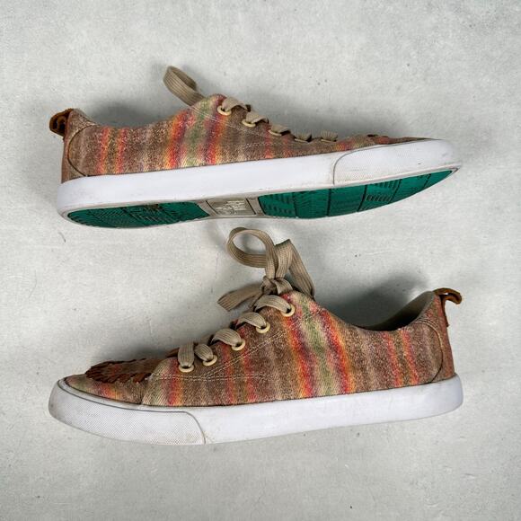 Justin Reba Shoes Womens 8.5 Arreba Striped Western Aztec Boho Festival Sneaker - Picture 12 of 14
